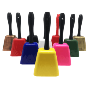 Metal Cowbell with Plastic Handle