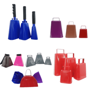 Custom cowbells to cheer for various events