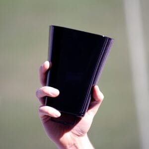 Large Black Football Cowbells