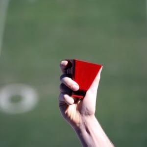 Red Football Cowbells